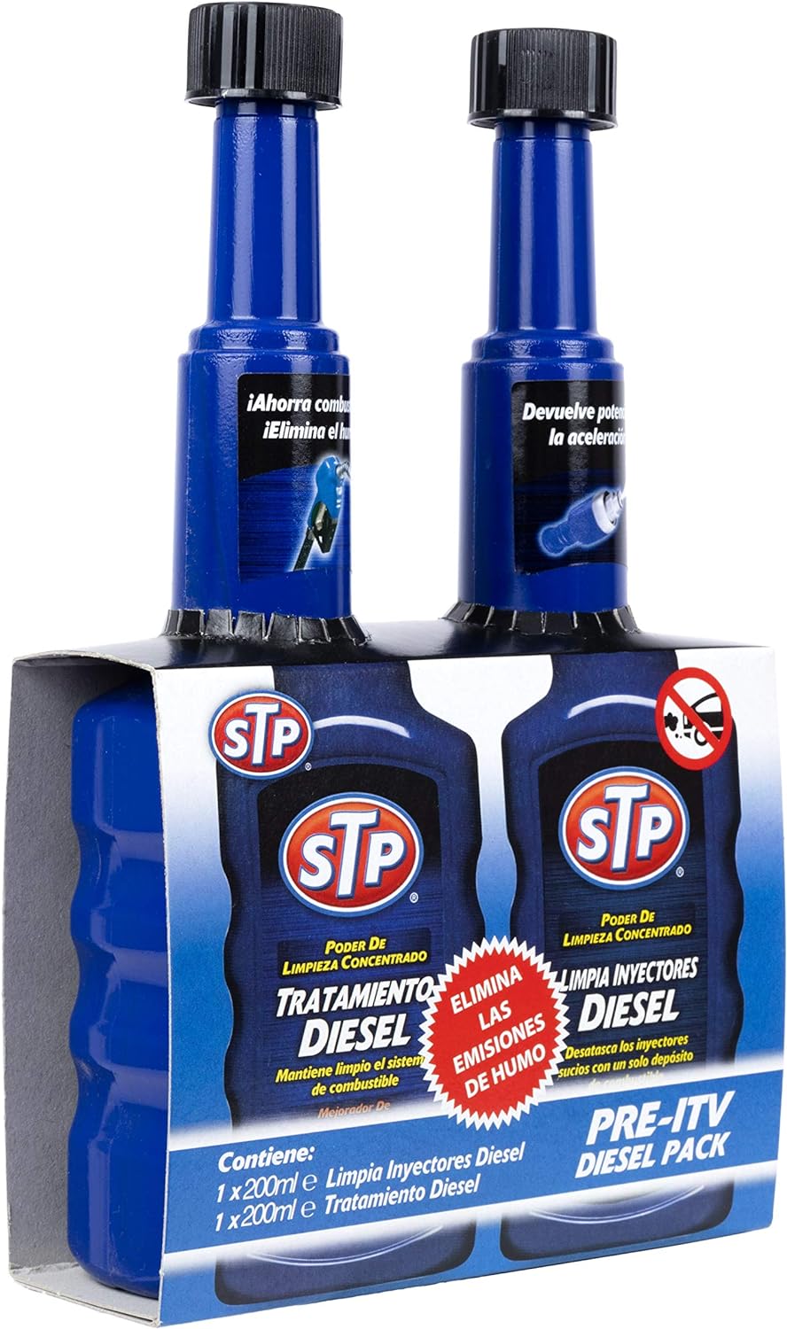 Tratamiento para motores diésel + Limpia inyectores para motores diésel - Reduce emisiones, ahorra combustible y recupera el rendimiento